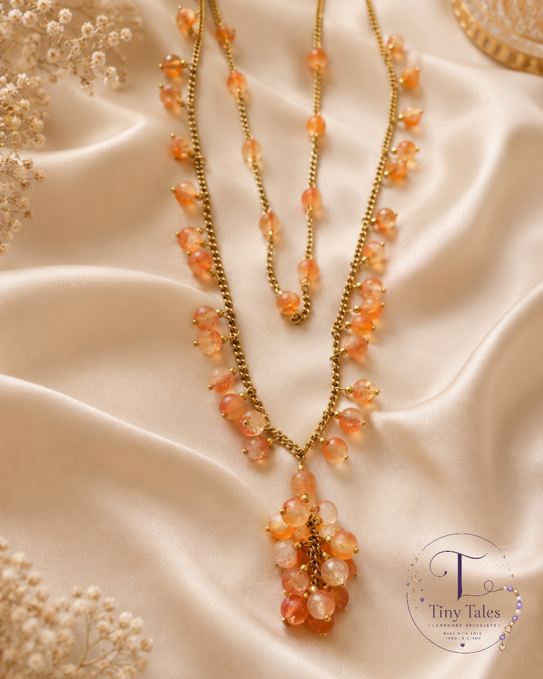 Peach Blossom Necklace 🍑✨ -Code  N2007