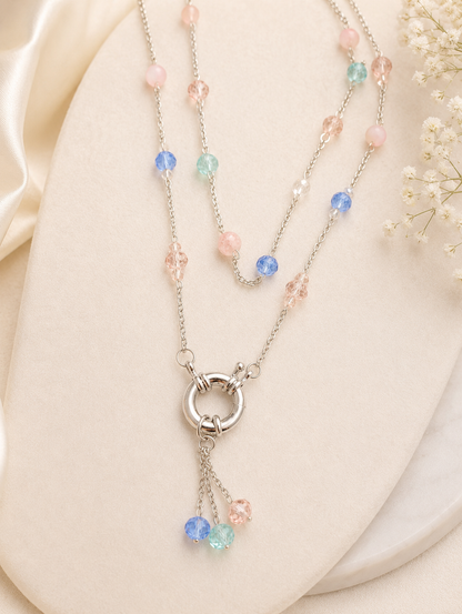 Cotton Candy Necklace 🍬🩵🌸 Code N2010