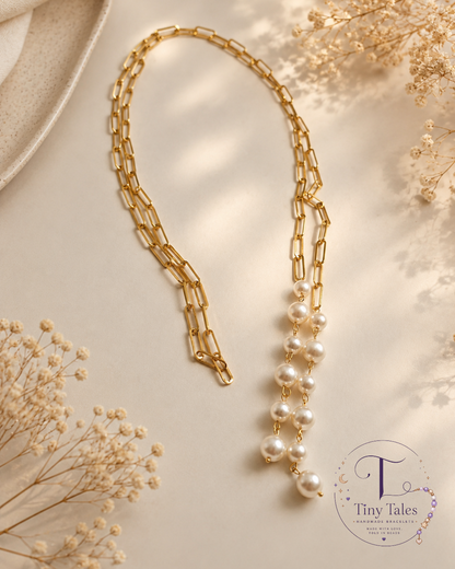 Pearl Cascade Necklace 🤍 Code N2027