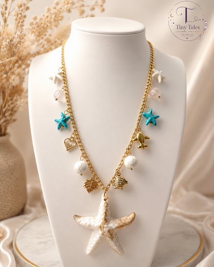 Coastal Charm Necklace 🐚🌊✨Code N2011