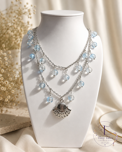 Ocean Breeze Shell Necklace 🤍🩵 - Code N2020