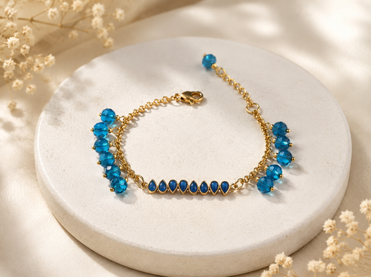Azure Charm Bracelet 💙 - Code B2059