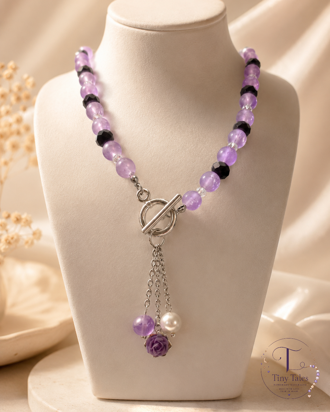 Lavender Pearl Toggle Necklace 💜 Code N2014