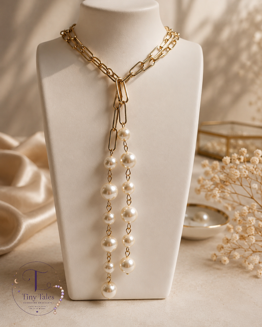 Pearl Cascade Necklace 🤍 Code N2027