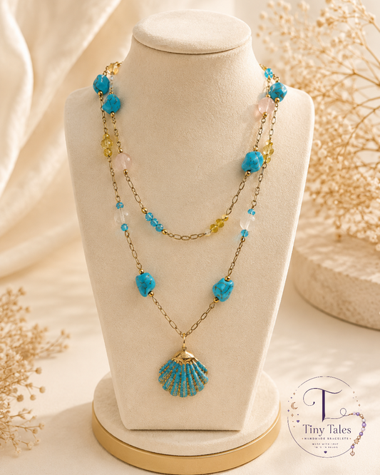 Seaside Treasure Necklace 🐚💙