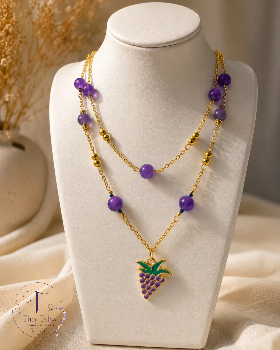 Vineyard Dreams Layered Necklace 🍇💜 - Code N2023