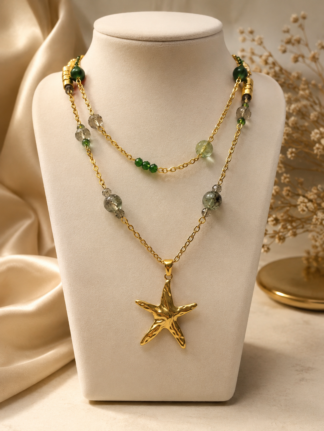 Emerald Starfish Necklace ⭐💚 - Code N2015