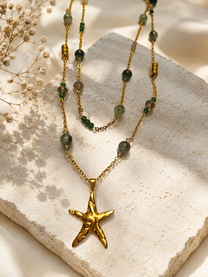 Emerald Starfish Necklace ⭐💚 - Code N2015