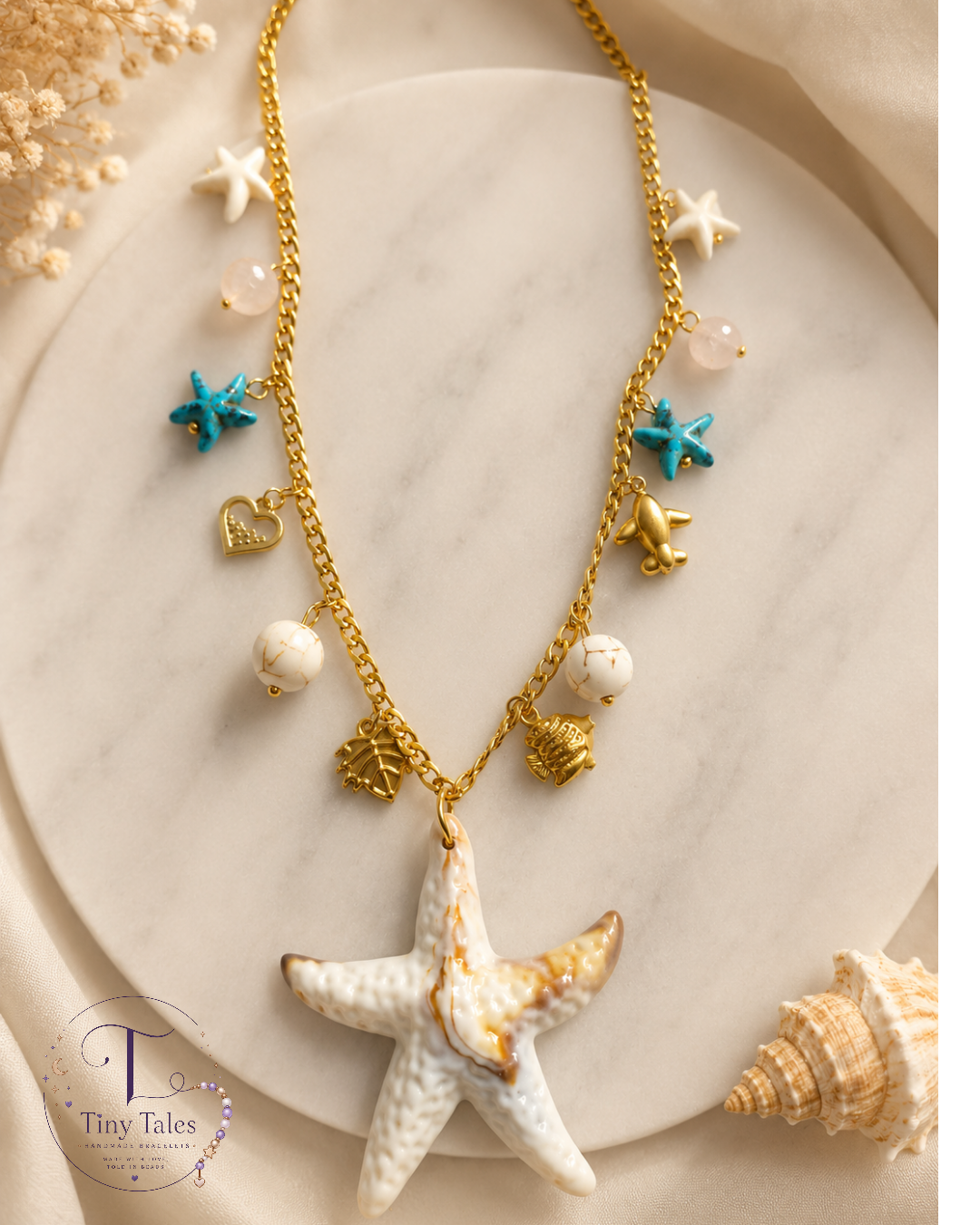 Coastal Charm Necklace 🐚🌊✨Code N2011