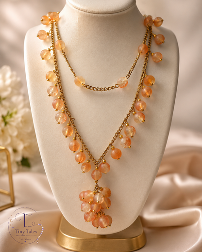 Peach Blossom Necklace 🍑✨ -Code  N2007